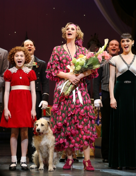 Photo Coverage: The New Miss Hannigan  Takes a Bow! Check Out Jane Lynch's Opening Curtain Call in ANNIE!  Image