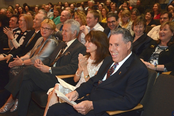 Front Row - David Michaels, Carolyn Grippi, Phil Parker, Kathy Parker, Alex Trebek, S Photo