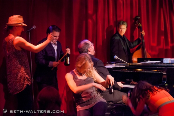 Rupert Holmes and the Cast of THE MYSTERY OF EDWIN DROOD Photo