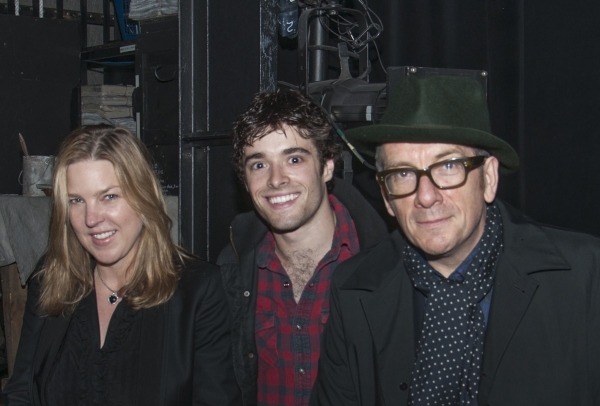 Photo Flash: Elvis Costello and Diana Krall Visit NEWSIES Image
