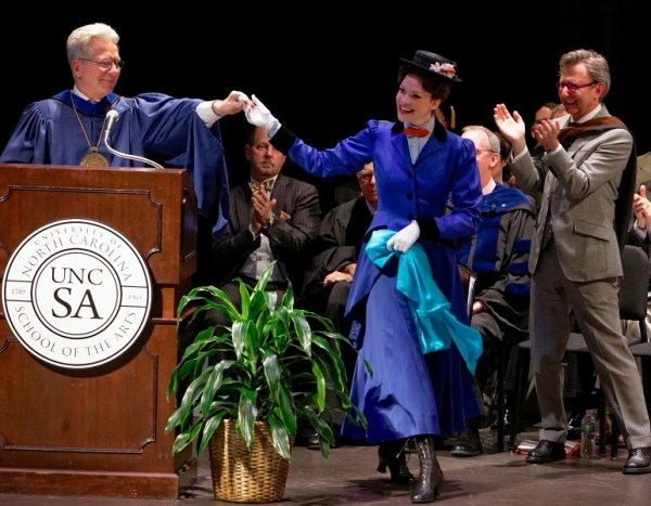 Photo Flash: Disney Theatrical Group's Thomas Schumacher and MARY POPPINS' Rachel Wallace at UNCSA Graduation Image