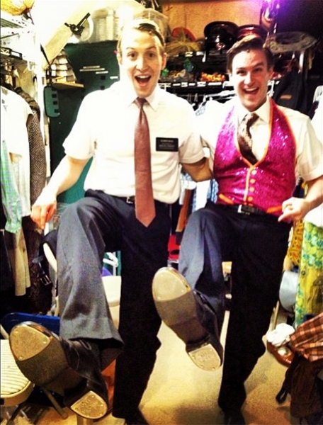 Photo Flash: Saturday Intermission Pics, May 25, Part 2 - THE BOOK OF MORMON Cast Celebrate National Tap Dance Day, ANNIE, & More! Image