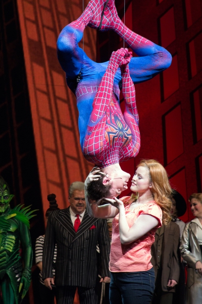 Photo Coverage: Bono & The Edge Join SPIDER-MAN Cast to Celebrate 1000 Performances on Broadway!  Image