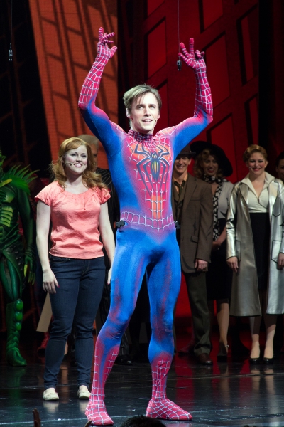 Photo Coverage: Bono & The Edge Join SPIDER-MAN Cast to Celebrate 1000 Performances on Broadway!  Image