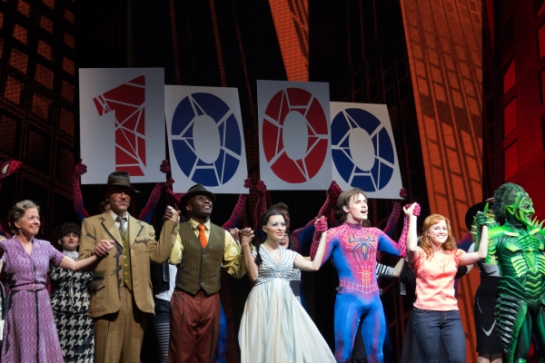 Photo Coverage: Bono & The Edge Join SPIDER-MAN Cast to Celebrate 1000 Performances on Broadway!  Image