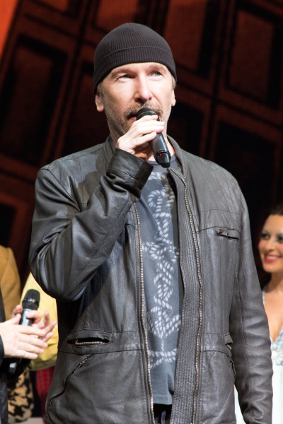 Photo Coverage: Bono & The Edge Join SPIDER-MAN Cast to Celebrate 1000 Performances on Broadway!  Image