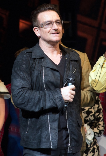 Photo Coverage: Bono & The Edge Join SPIDER-MAN Cast to Celebrate 1000 Performances on Broadway!  Image