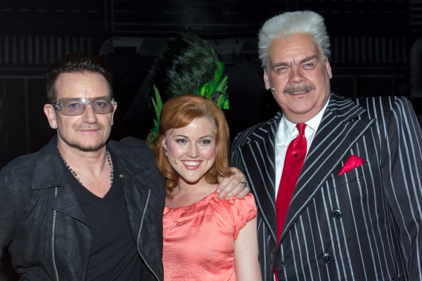 Photo Coverage: Bono & The Edge Join SPIDER-MAN Cast to Celebrate 1000 Performances on Broadway!  Image