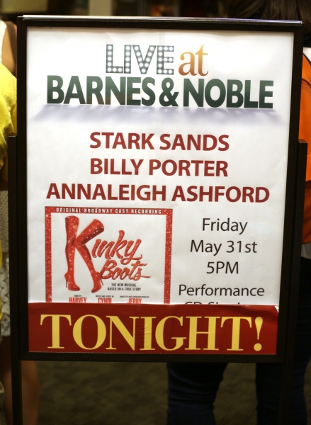 Photo Coverage: Annaleigh Ashford, Billy Porter and Stark Sands at KINKY BOOTS' Barnes & Noble CD Signing! Image