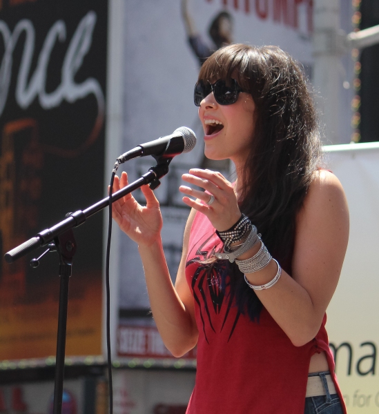 Photo Coverage: Krysta Rodriguez, Zachary Levi & More at BROADWAY ROCKS TIMES SQUARE! Image