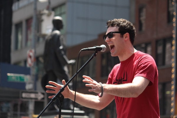 Photo Coverage: Krysta Rodriguez, Zachary Levi & More at BROADWAY ROCKS TIMES SQUARE! Image