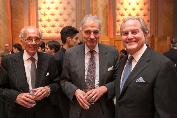 Lapham's Quarterly Editor and Publisher Lewis Lapham, Ralph Nadar, and Kyle Mansfield Photo