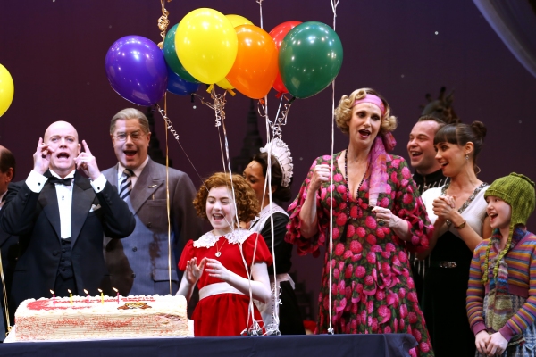 Photo Coverage: ANNIE Cast Celebrates Charles Strouse's 85th Birthday! Image