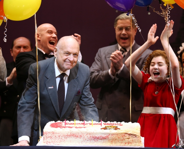Anthony Warlow, Charles Strouse, Merwin Foard, Lilla Crawford & the cast  Photo