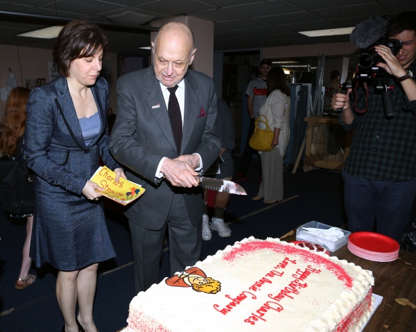 Photo Coverage: ANNIE Cast Celebrates Charles Strouse's 85th Birthday! Image