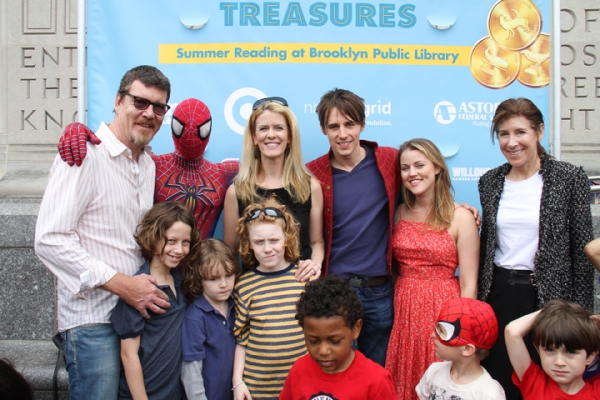Photo Flash: Cast of SPIDER-MAN Performs at Brooklyn Public Library Image