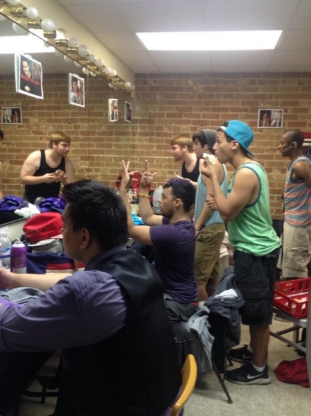 Photo Flash: Saturday Intermission Pics, June 8, Part 2 - NEWSIES Celebrates 500 Performances, and the Tony Prepping Continues! Image