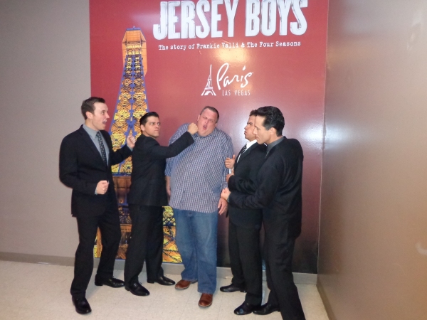 Photo Flash: MIKE AND MOLLY's Billy Gardell Visits JERSEY BOYS at Paris Las Vegas Image
