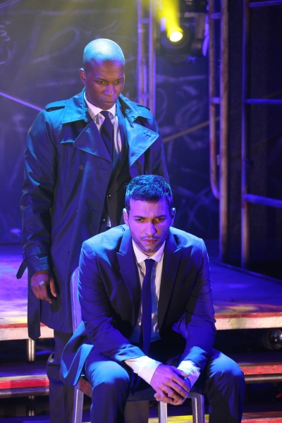 Leslie Odom Jr. and Haaz Sleiman in the Public Lab musical Venice, with book by Eric  Photo