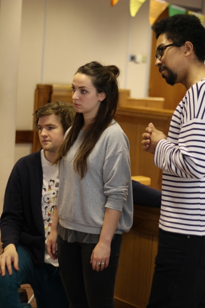 Benedict Hastings (Paul Biegler), Niamh Watson (Paquette) and Herb Cuanalo Photo