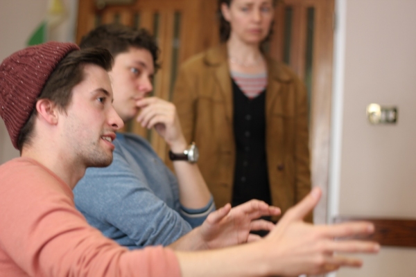 Matt Jessup (Claude Dancer), George McFadyen (Lt. Frederic Manion) and mentor Federay Photo