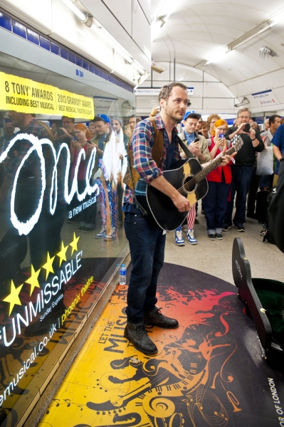 Photo Flash: Cast of West End's ONCE Perform in the London Underground Image
