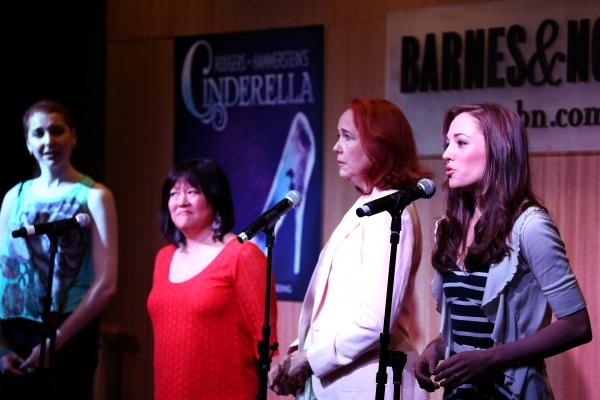 Marla Mindelle; Ann Harada; Harriet Harris and Laura Osnes Photo