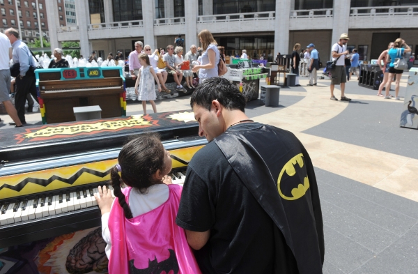 Photo Flash: Cast of ONCE and More at NYC's Sing for Hope Pianos Image