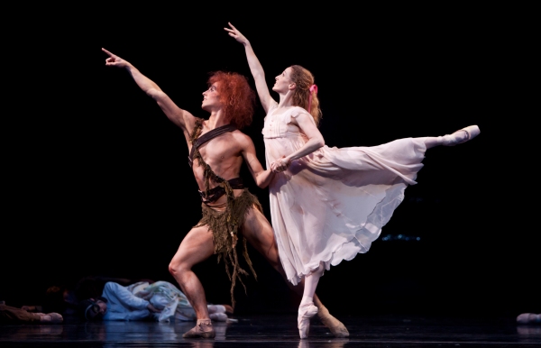 Ballet: PETER PAN. Choreographer: Trey McIntyre.Dancer(s): Sara Webb and Joseph Walsh Photo