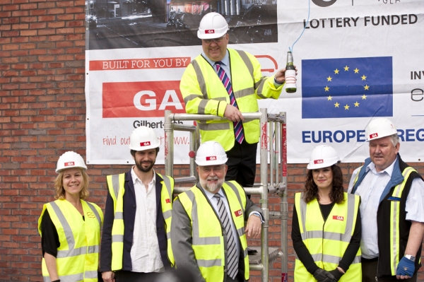 Photo Flash: New Everyman Theatre on Hope St. Reaches 'Topping Out' Milestone Image