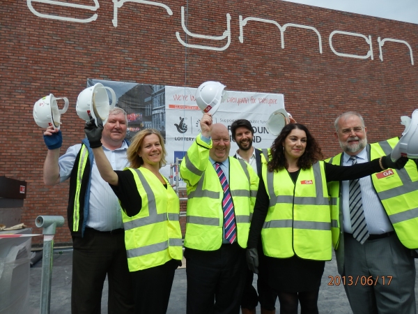 Photo Flash: New Everyman Theatre on Hope St. Reaches 'Topping Out' Milestone 