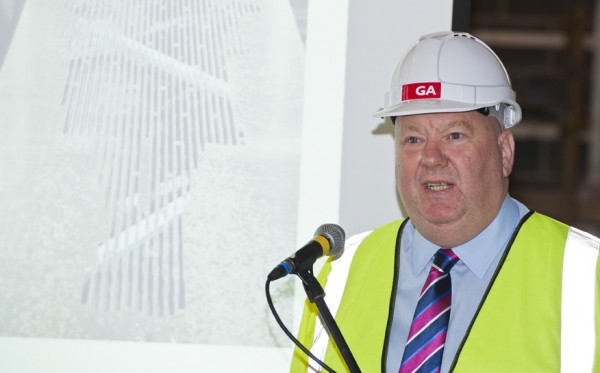 Photo Flash: New Everyman Theatre on Hope St. Reaches 'Topping Out' Milestone Image