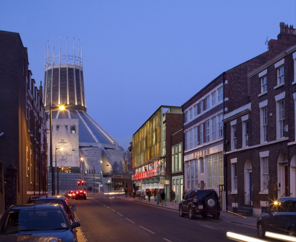 Photo Flash: New Everyman Theatre on Hope St. Reaches 'Topping Out' Milestone Image
