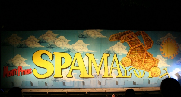 Photo Flash: Eric Idle Surprises the Muny's SPAMALOT Cast on Opening Night! 