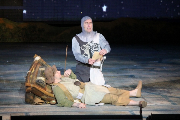 Photo Flash: Eric Idle Surprises the Muny's SPAMALOT Cast on Opening Night!  Image