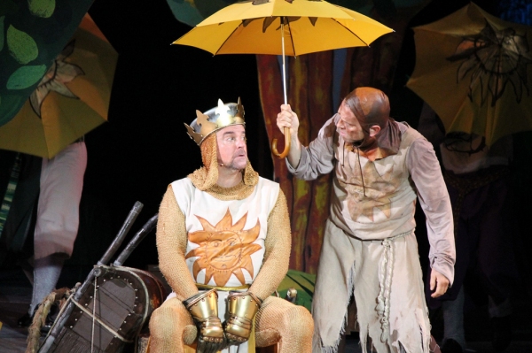 Photo Flash: Eric Idle Surprises the Muny's SPAMALOT Cast on Opening Night!  Image