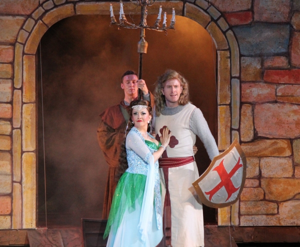 Photo Flash: Eric Idle Surprises the Muny's SPAMALOT Cast on Opening Night!  Image