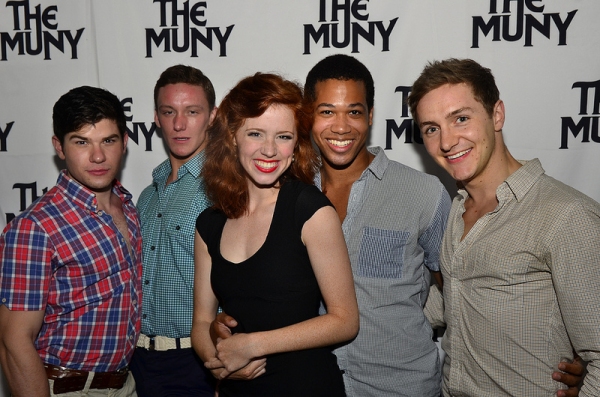 Photo Flash: Eric Idle Surprises the Muny's SPAMALOT Cast on Opening Night!  Image