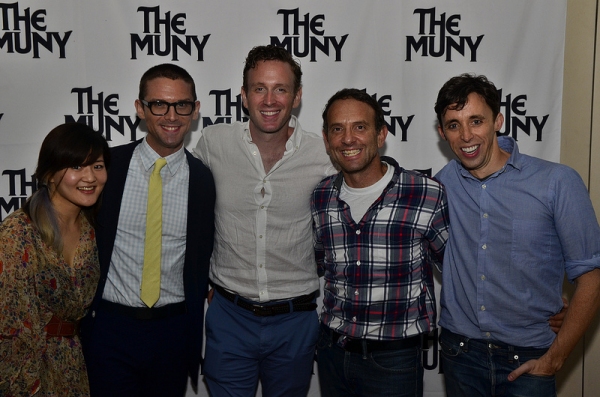 Photo Flash: Eric Idle Surprises the Muny's SPAMALOT Cast on Opening Night! 