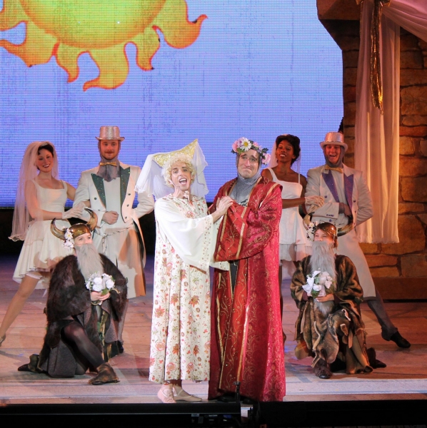Photo Flash: Eric Idle Surprises the Muny's SPAMALOT Cast on Opening Night!  Image