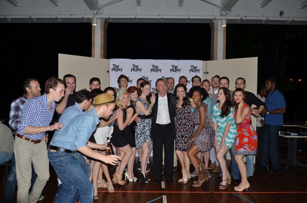 Photo Flash: Eric Idle Surprises the Muny's SPAMALOT Cast on Opening Night!  Image