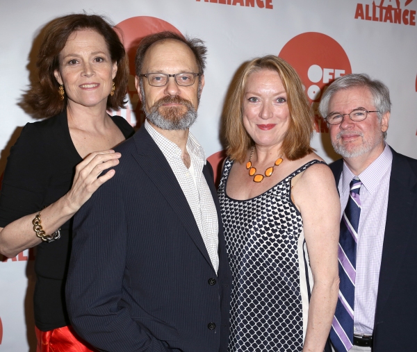 Sigourney Weaver, David Hyde Pierce, Kristine Nielsen, and Playwright Christopher Dur Photo