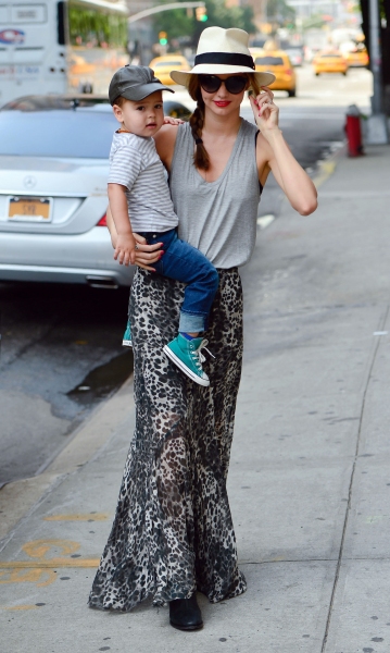 Miranda Kerr and son Flynn Bloom Photo