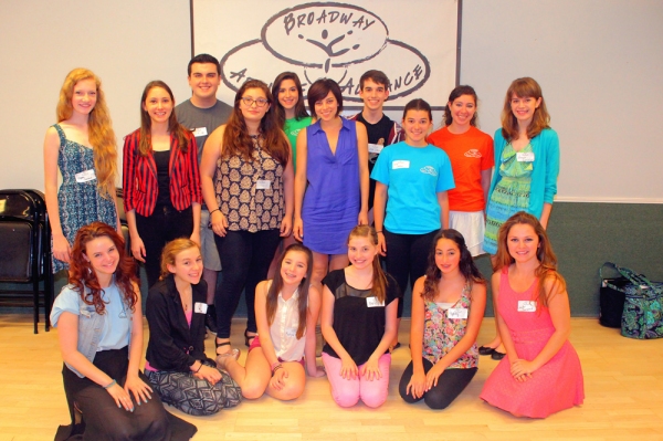 Krysta Rodriguez and the students of Broadway Artists Alliance
 Photo