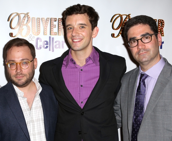 Director Stephen Brackett; Michael Urie and Playwright Jonathan Tolins Photo