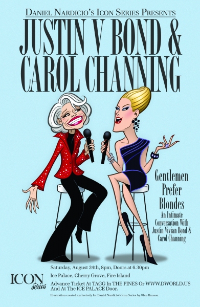 Photo Flash: Illustrator Glen Hanson Creates Art for Fire Island's 2013 Icon Series - Carol Channing, Chita Rivera and More! Image