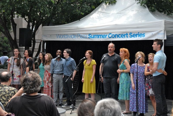 Photo Flash: Cast of BEND IN THE ROAD Performs at NYMF Lunchtime Concert Image