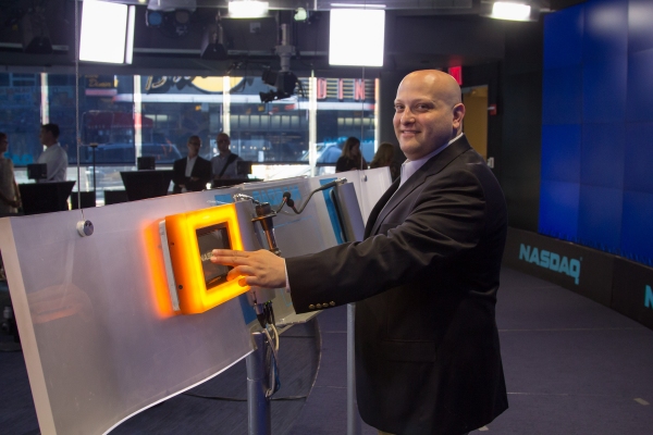 Photo Flash: Isaac Robert Hurwitz and NYMF Ring NASDAQ Closing Bell Image