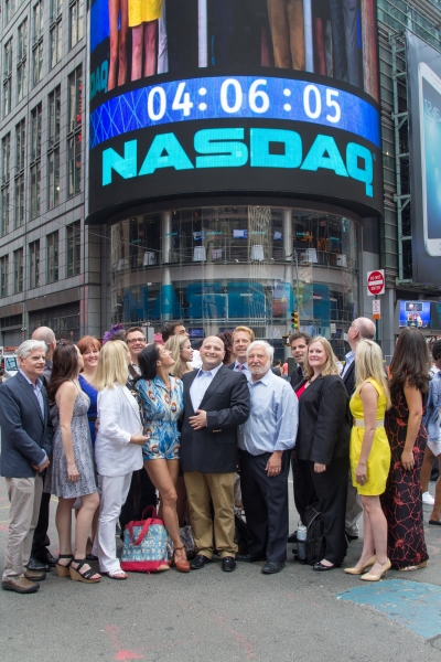 Photo Flash: Isaac Robert Hurwitz and NYMF Ring NASDAQ Closing Bell Image