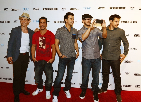 New Kids On The Block: Joey McIntyre, Danny Wood, Jordan Knight, Donnie Wahlberg and  Photo